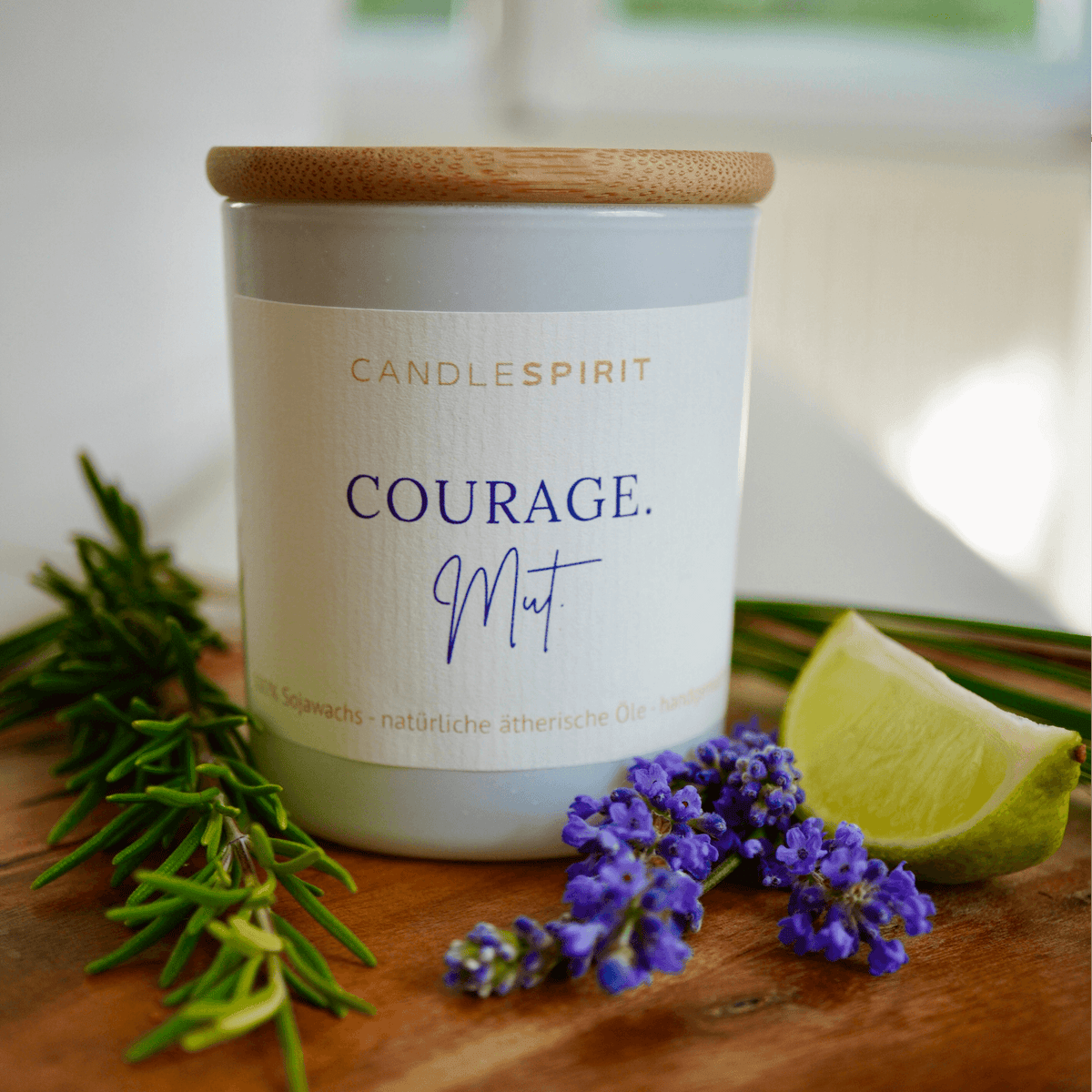 Aroma-Duftkerze "COURAGE. Mut." 1