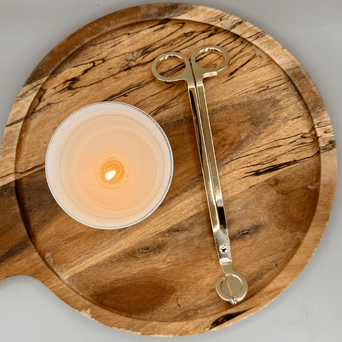 Dochtschere für Kerzen / Kerzenschere Gold oder Silber