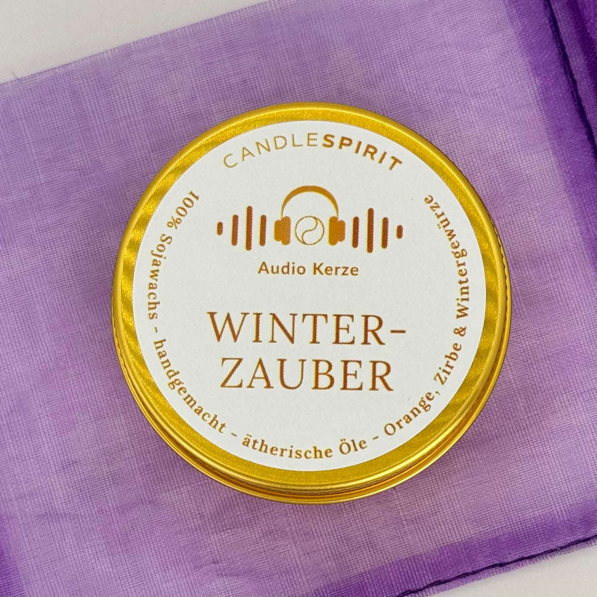 WINTERZAUBER Audio-Duftkerze Reisegröße