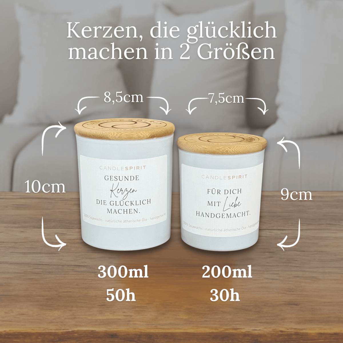 Duftkerze "BFF. Best Friends for Life" mit ätherischen Ölen & Audio-Meditation