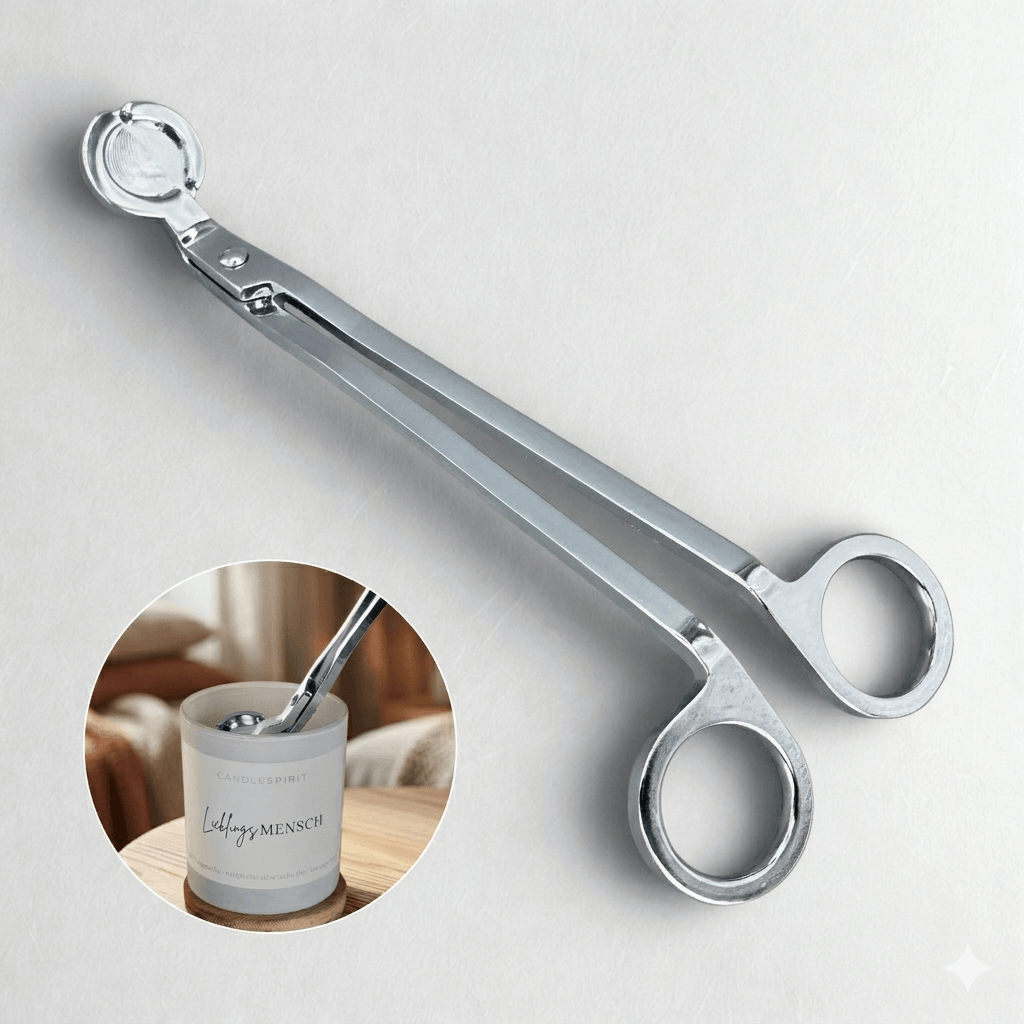 Dochtschere für Kerzen / Kerzenschere Gold oder Silber